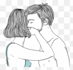 Stickers Tumblr Png Blanco Y Negro - Hombre Y Mujer Dibujos Emoji,Emojis Tumblr De Amor