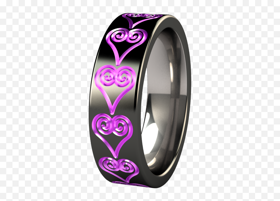 Emotions Black And Colored Titanium Rings - Wedding Ring Emoji,Free Stokc Photo Emotions