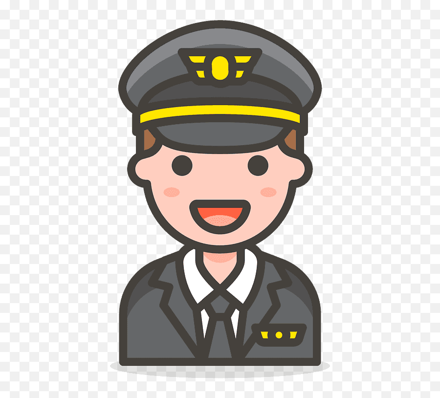 Man Pilot Emoji Clipart - Pilot Icon Png,Emoji Wwl Pilot