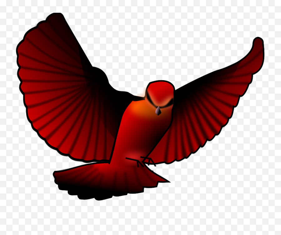 Birds Clipart Free Clipart Image - Clipart Red Bird Flying Emoji,Flying Bird Emoji