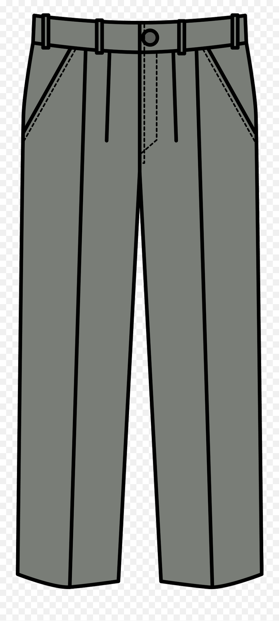 Gray Trousers Clipart - Trousers Clipart Emoji,Pant Emoji