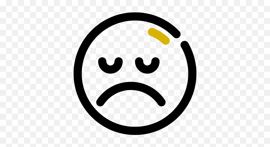 Sad - Sad Face Font Emoji,Emoticon For Unhappy