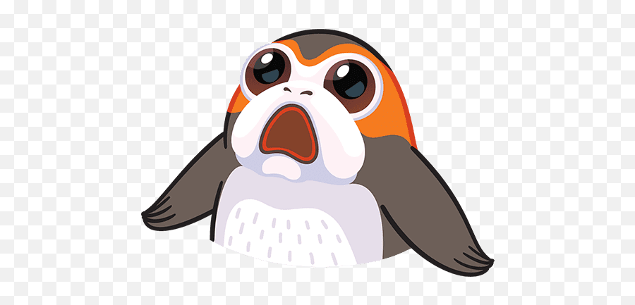 Vk Sticker 10 From Collection Porgs Download For Free - Dot Emoji,128x128 Penguin Emojis