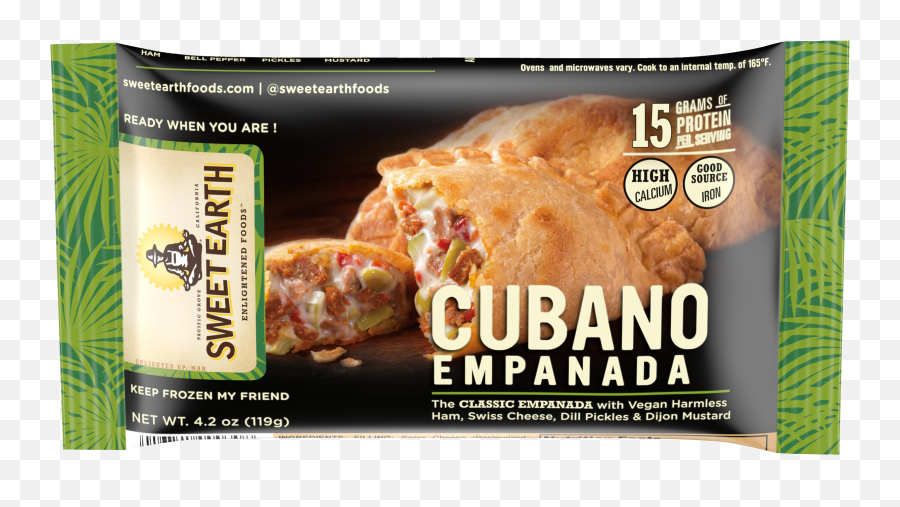 Cubano Frozen Empanada Official Sweet Earth Foods - Sweet Earth Cubano Empanada Emoji,Sweet Emotion Desserts Florida