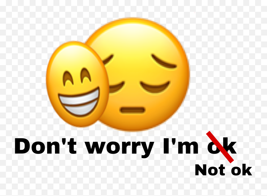 The Most Edited Im Not Ok Picsart Emoji,Dont Worry Be Happy Emoticon