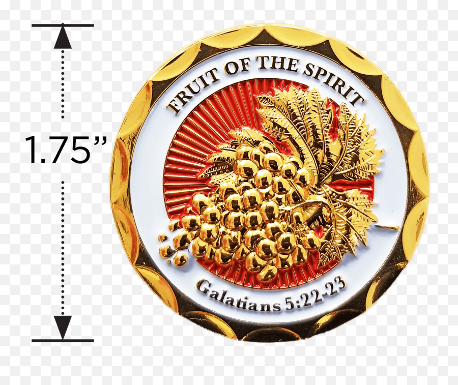 Galatians 522 - 23 Gift Gold Plated Challenge Coin Fruit Of Emoji,Teen Bible Study Emojis