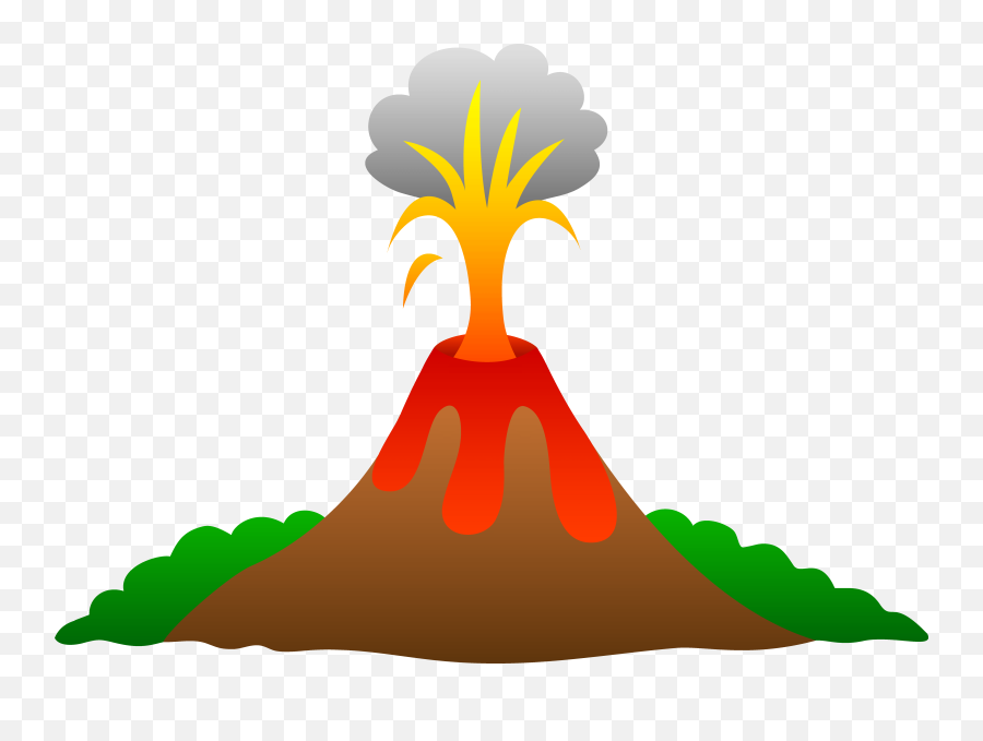 Clipart Lake Volcano Crater Clipart - Volcano Clipart Emoji,Volcano Emoji