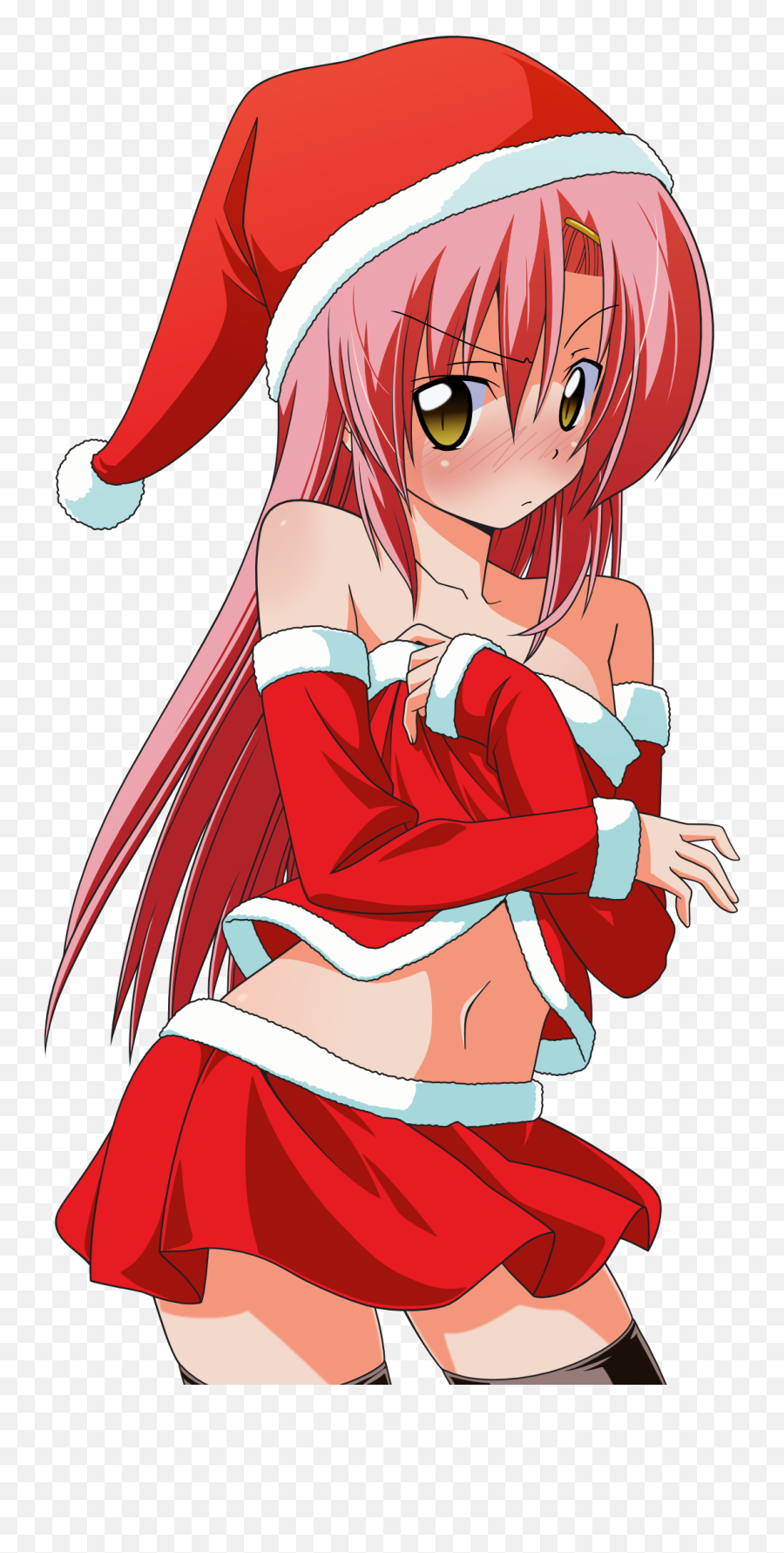 Blush Christmas Hayate No Gotoku Katsura Hinagiku Pink Hair Emoji,Transparent Emojis Anime