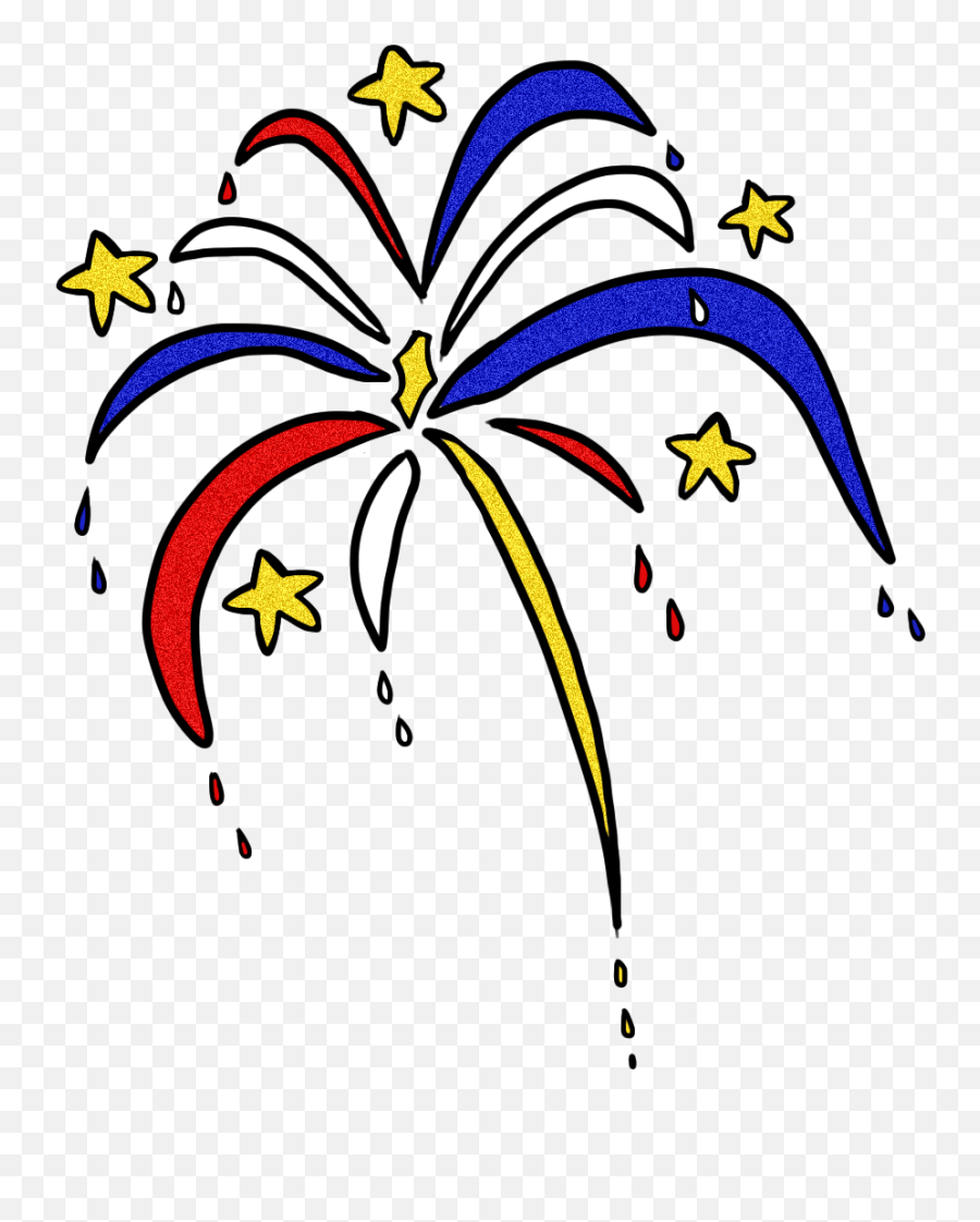 Fireworks 4th Firework Sticker - Clip Art Emoji,4th Of July Emoji Pictures