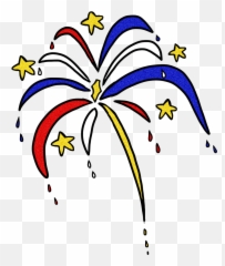 Fireworks 4th Firework Sticker - Clip Art Emoji,4th Of July Emoji Pictures