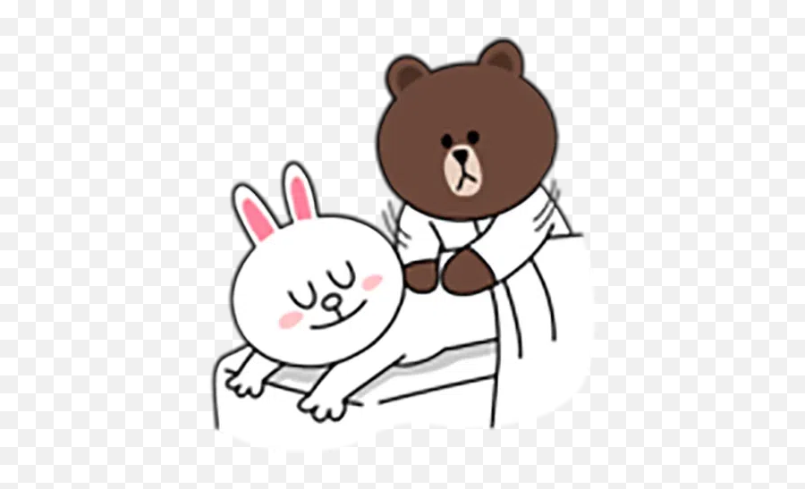 Brown And Cony 1 Sticker Pack - Stickers Cloud Emoji,Cony Emoticon Line