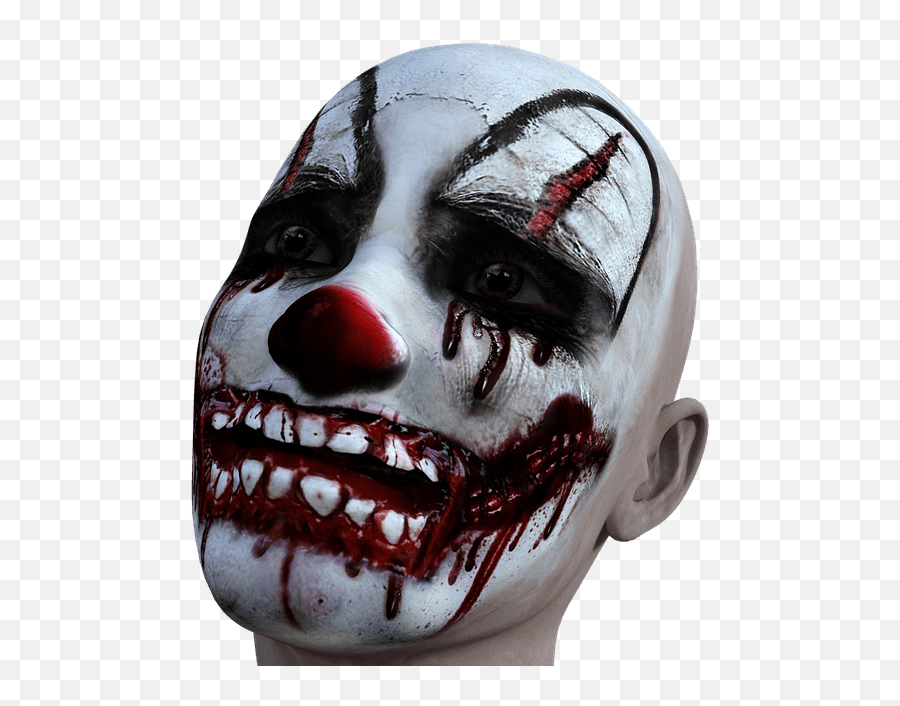 Holidays Pnglib U2013 Free Png Library - Horror Face Transparent Background Emoji,Killer Clown Emoji