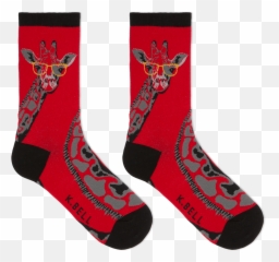 K Bell Womenu0027s Giraffe Crew Socks U2013 Loops U0026 Wales Emoji,Mermaid Emoji Red