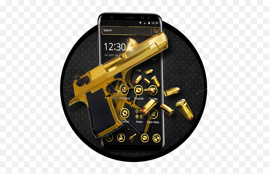 Broken Glass Gun Bullet Theme 113 Apk Download - Com Emoji,Holding Gun Emojis