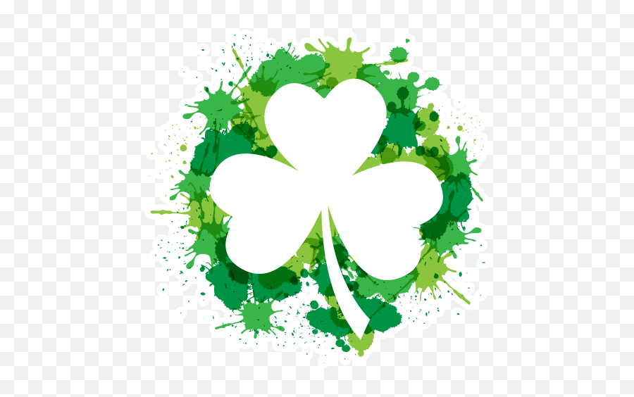 St Patricks Day By Marcossoft - Sticker Maker For Whatsapp Emoji,Three Leaf Clover Emoji