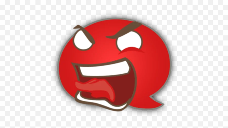 Telegram Sticker From Game Of Sultans Pack Emoji,Red Anger Face Emoji