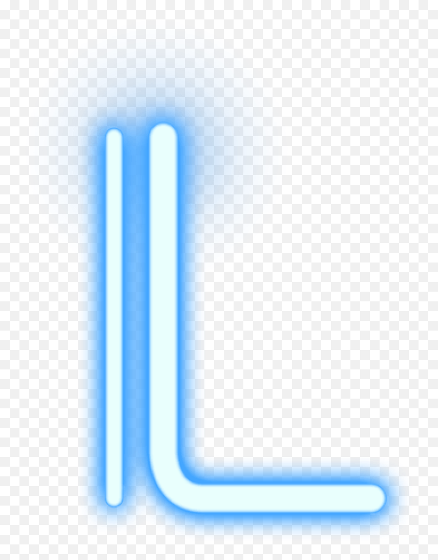 Neon Alphabet Letters Sticker - Vertical Emoji,Blue Letters Emoji