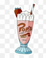 Pops Riverdale Milkshake Sticker - Milkshake Riverdale Emoji,Emoji Pops