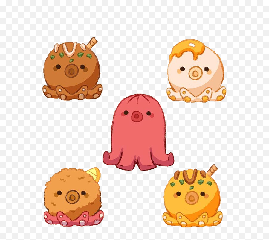 Starsandsprinkles Takoyaki Sticker - Happy Emoji,Takoyaki Emoji