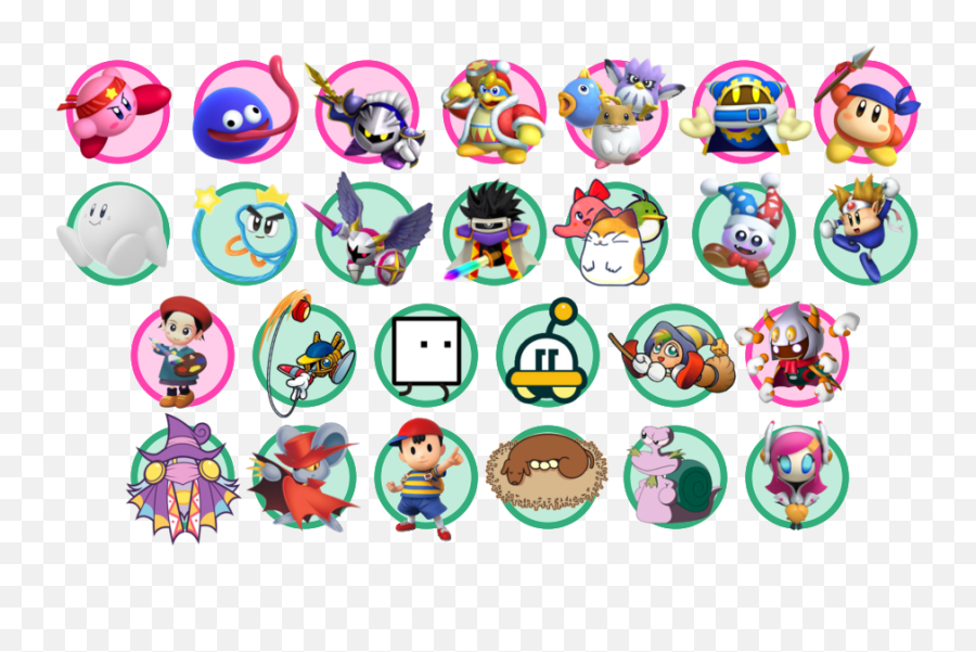 Kirby Super Star Brawlers - Fictional Character Emoji,Superstar Emoticon