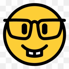 Justemoji - Happy,Nerd Face Emoji
