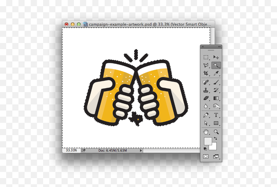 How Do You Add A Border In Photoshop Sticker Mule - Add A Border To A Logo In Photoshop Emoji,Magic Wand Emoji Android