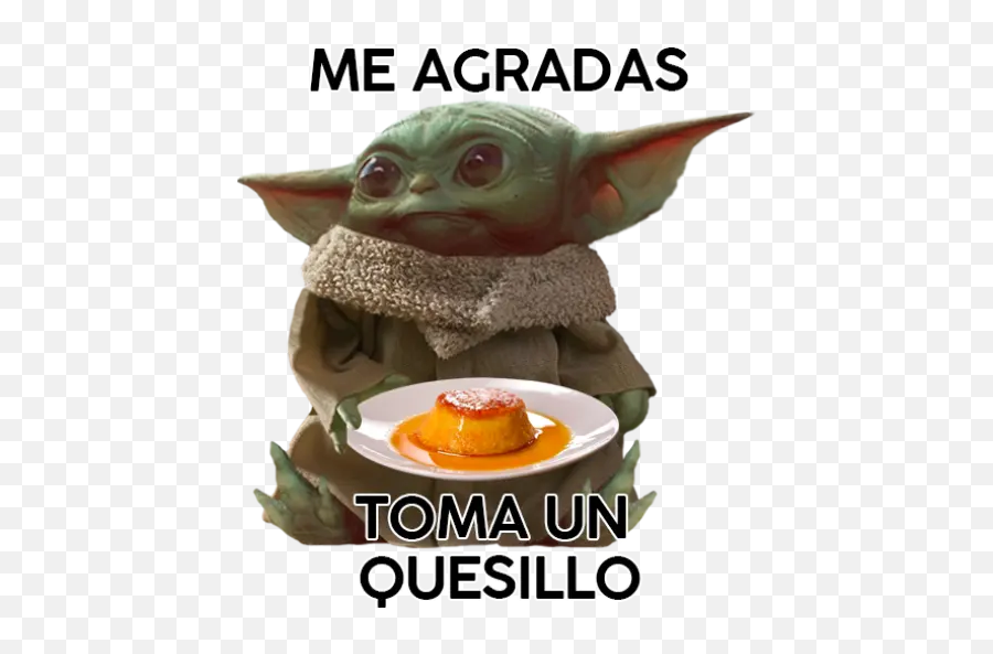 Baby Yoda En Venezuela Stickers For - Me Agradas Toma Una Chipa Emoji,Yoda Emoji Facebook
