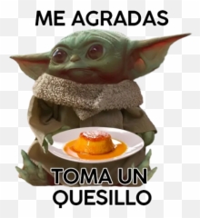 Baby Yoda En Venezuela Stickers For - Me Agradas Toma Una Chipa Emoji,Yoda Emoji Facebook