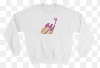 Nail Polish Emoji - Long Sleeve,Nail Emoji