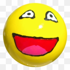 But Buis Smiley Jaune Bouche Grande Ouverte Peint À La Main Emoji,Mouth Wide Open Emoticon