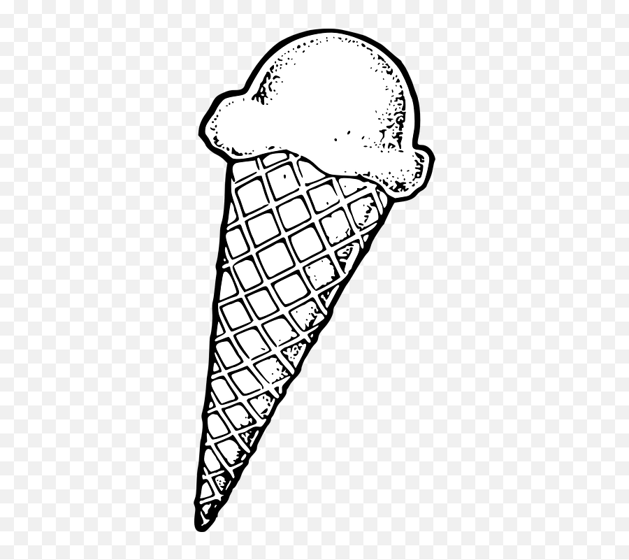 Pixabay - Ice Cream Line Art Png Emoji,Cake Flan Ice Cream Emoji