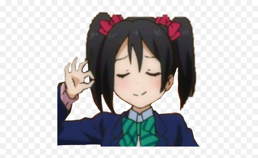 Nico Yazawa Nicoyazawa Niconiconii Ll Lovelive Lovelive - Ok Anime Emoji,Ok Hand Sign Emoji