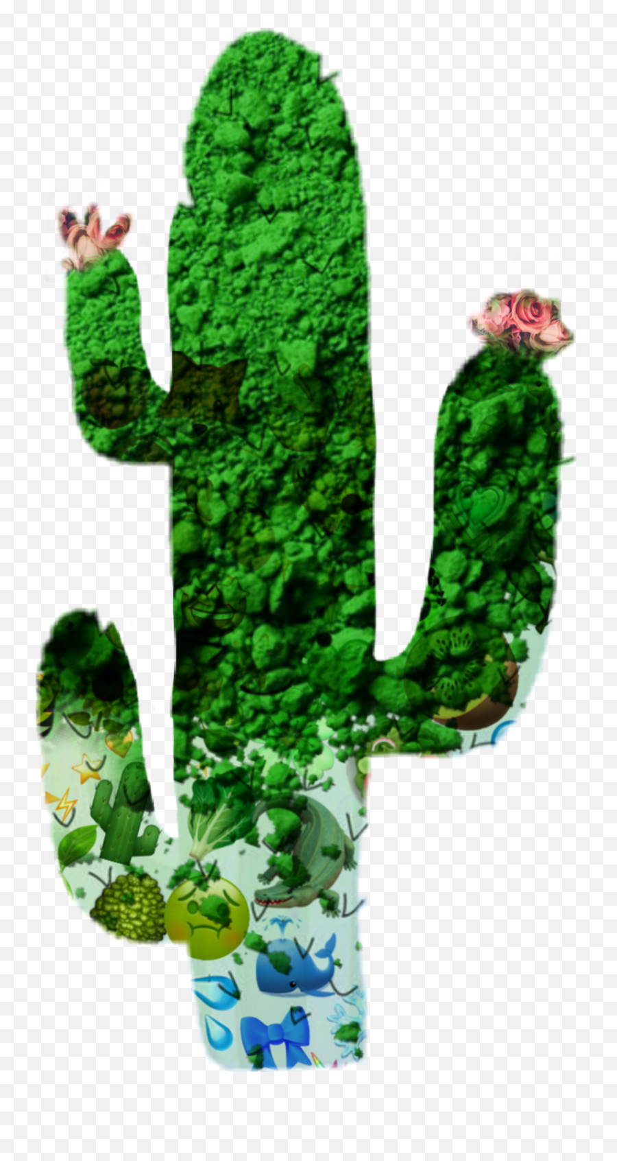 Cactus Emoji Emojisticker Sticker - Vertical,Cactus Emoji