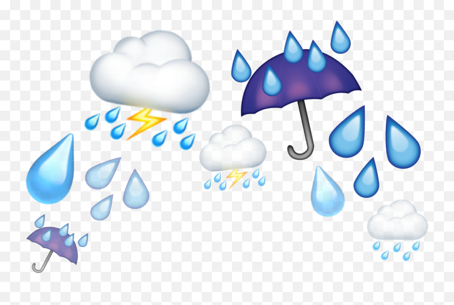 Sticker - Rain Emoji,Rain Emoji