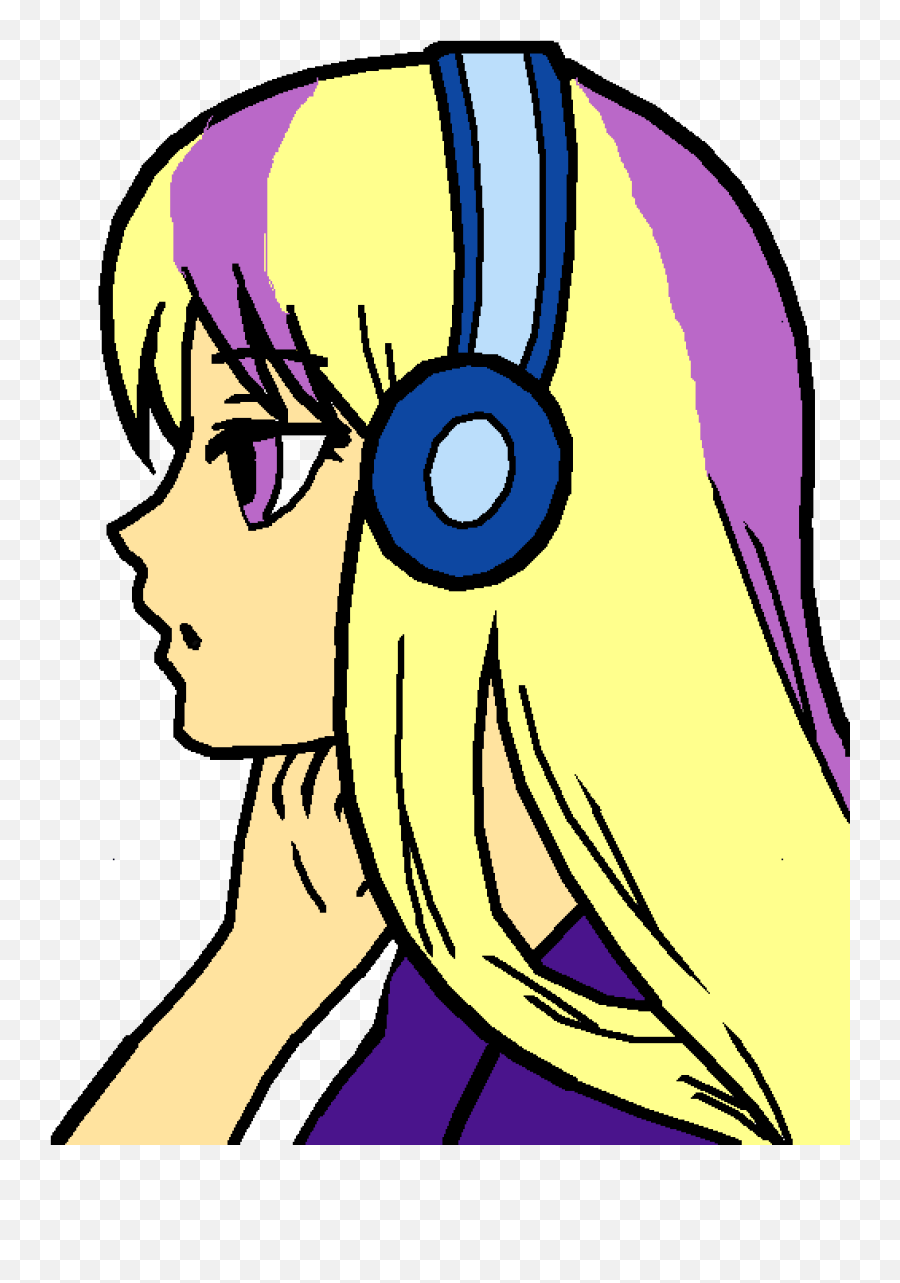 Transparent Anime Face Png - Anime Girl Not Colored Clipart Anime Fanart Easy Drawings Emoji,Emotion Logo Anime