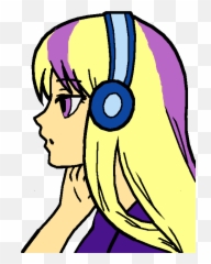 Transparent Anime Face Png - Anime Girl Not Colored Clipart Anime Fanart Easy Drawings Emoji,Emotion Logo Anime