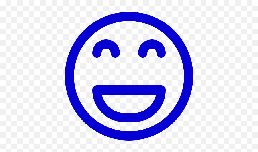 Blue Smiley Face Symbol - Smile Emoji,Caritas De Emotion