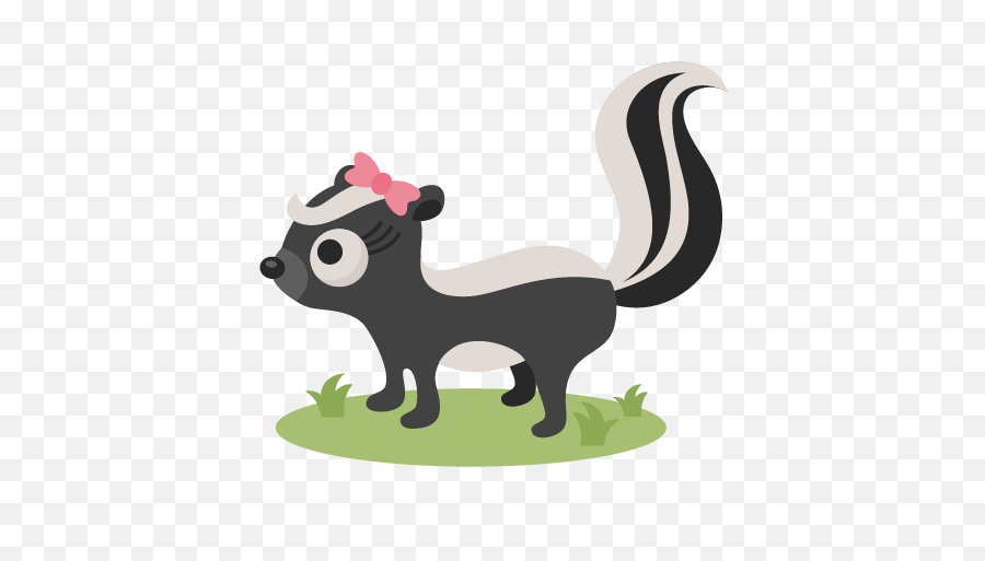 Skunk Clip Art - Clipartandscrap Girl Skunk Clip Art Emoji,New Emojis Skunk
