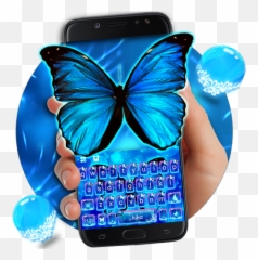 Delicate Neon Butterfly Keyboard Theme - Iphone Emoji,Awesome Backgrounds Neon Emojis