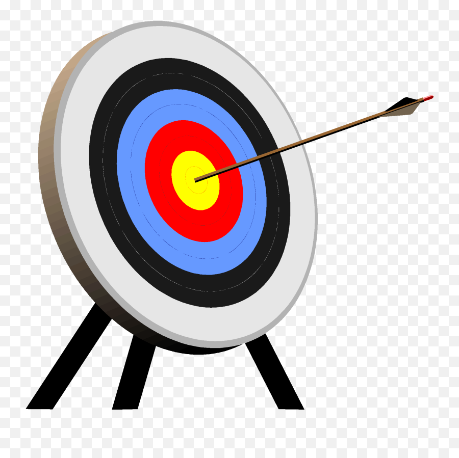 Archery Clipart Middle Archery Middle - Clip Art Archery Target Emoji,Bow And Arrow Emoji