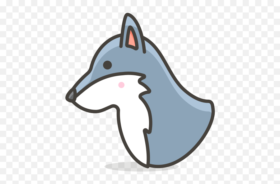 Wolf Face Free Icon Of 780 Free Vector Emoji - Emoji Lobo,Howling Wolf Emoji