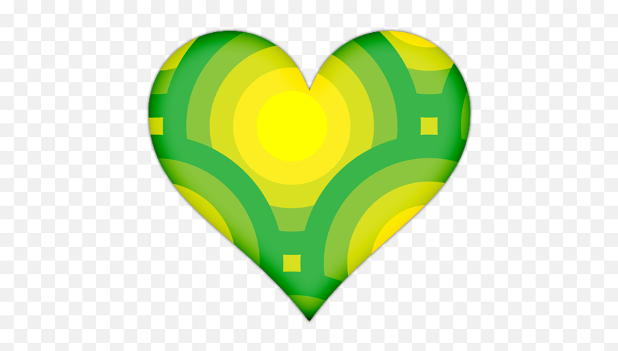 Green Circles Icon Png Clipart - Coração Verde E Amarelo Png Emoji,Mecca Emoji