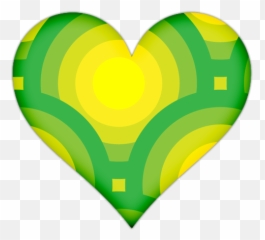 Green Circles Icon Png Clipart - Coração Verde E Amarelo Png Emoji,Mecca Emoji