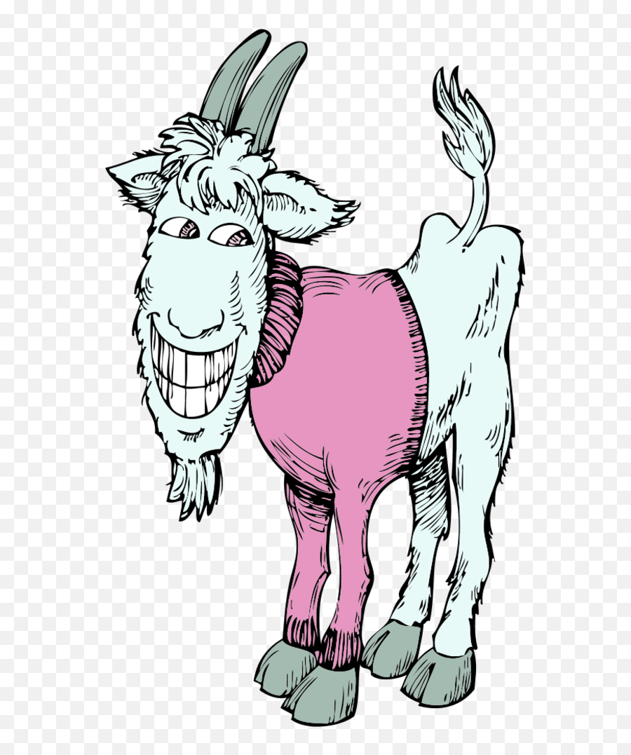 Free Funny Cartoon Fish Pictures - Cartoon Goat In A Coat Emoji,Old Goat Animated Emoji