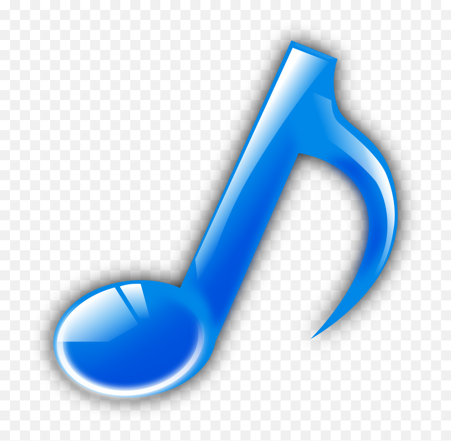 Clip Art Of Blue Music Note Free Image Download - Notas Musicales Color Azul Emoji,Facebook Emoticons Symbols Music Note