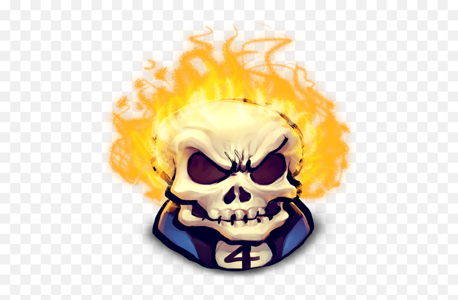 Ghost Rider Face Png File Png Svg Clip Emoji,Ghost Rider In Emojis