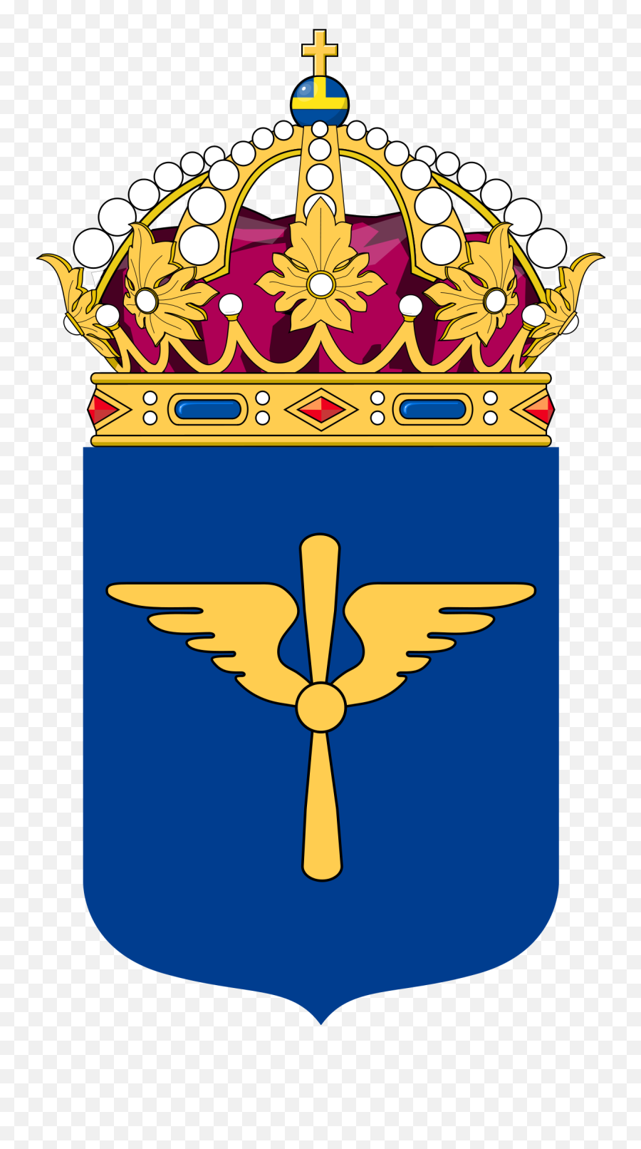 Swedish Air Force - Swedish Military Logo Emoji,Swedish Emotion Över, På, För Preposition