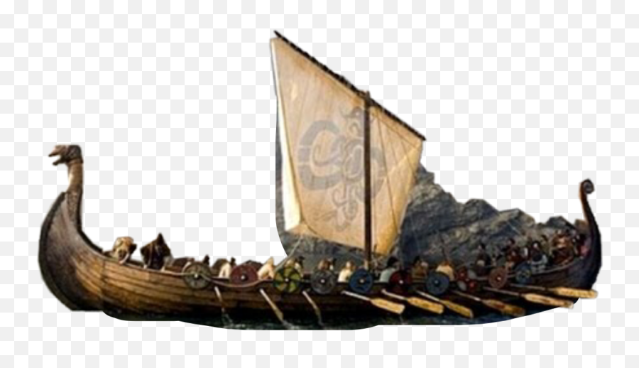 Vikings Ship Boat War Sticker - Viking Ships Emoji,Flag Boat Emoji