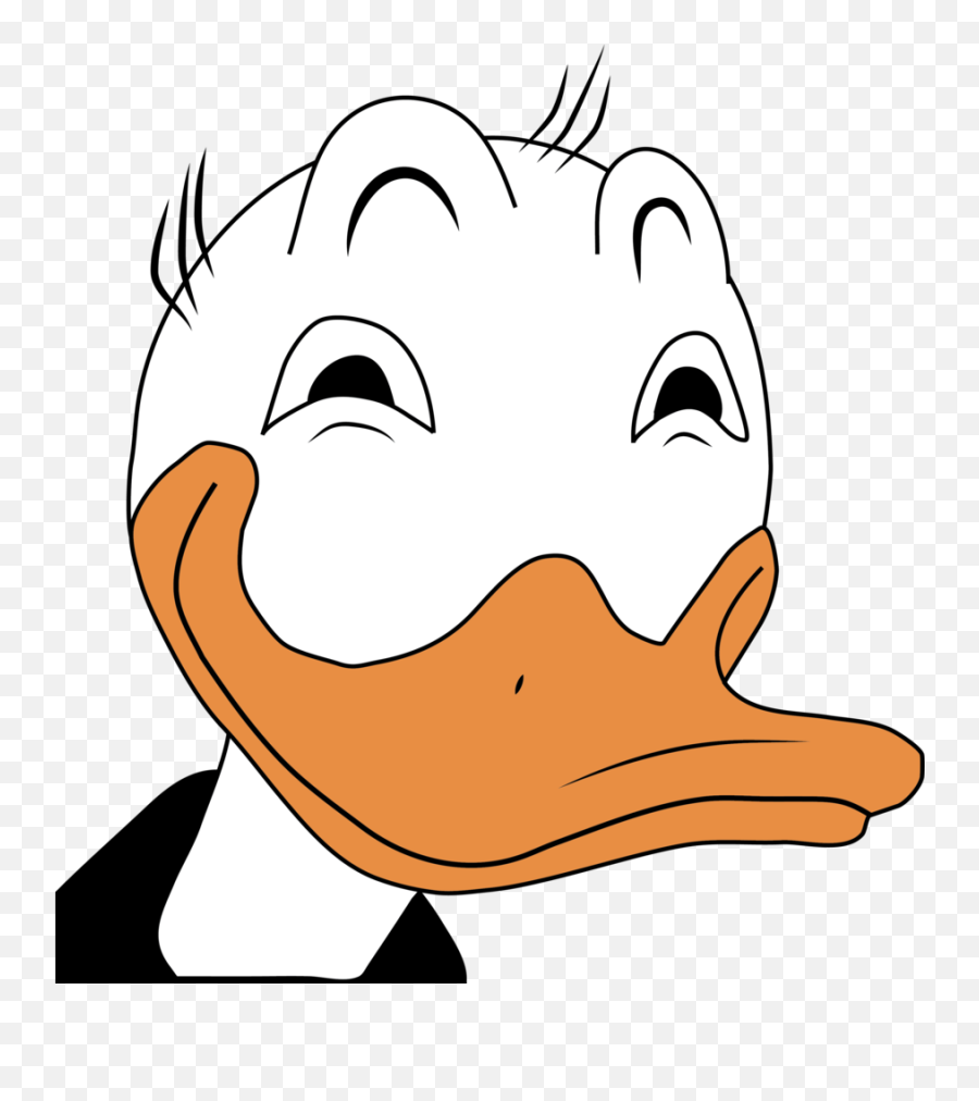 Donald Art Face Transprent - Donald Duck Duck Face Emoji,Donald Duck Emotion Face