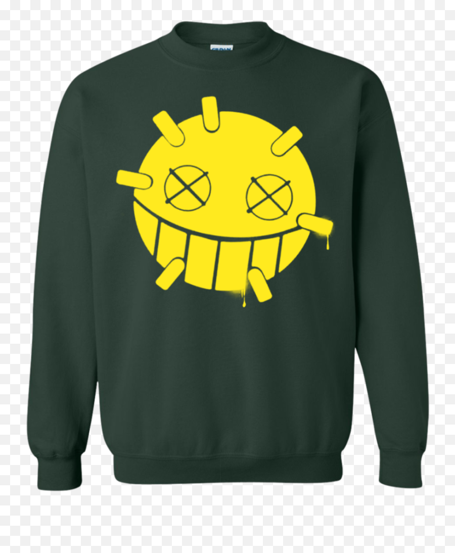 Overwatch Junkrat Smiley Spray Pullover Emoji,Sweater Black Emoticon